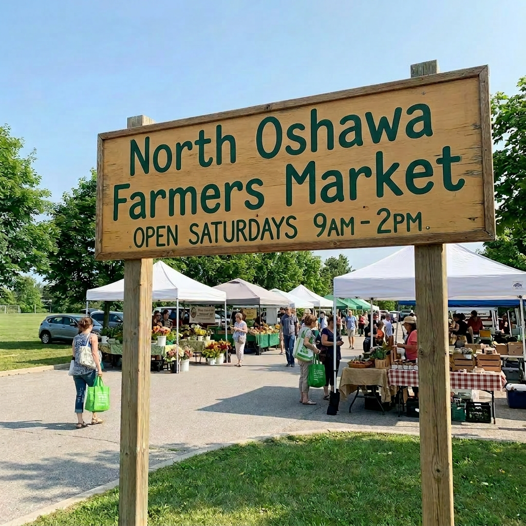 Correct text to North Oshawa Farmers Market